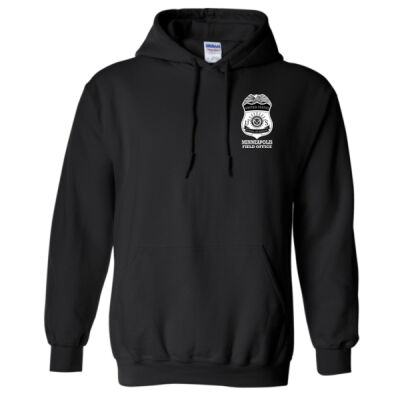 Minneapolis FO "Badge" Hoodie BLACK - Heavy Blend™ Hooded Sweatshirt Thumbnail