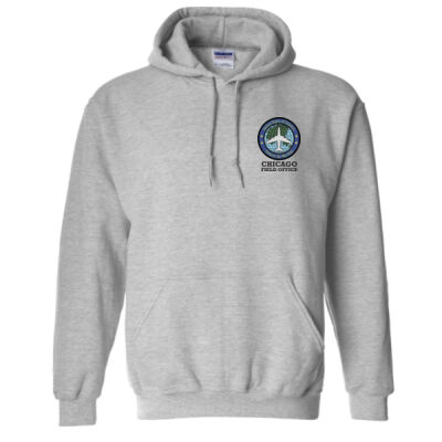 Chicago FO "Circle" Hoodie ARMY & SPORT GREY - Heavy Blend™ Hooded Sweatshirt Thumbnail