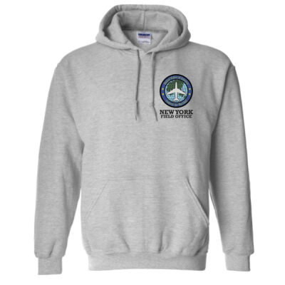 NY FO "Circle" Hoodie ARMY & SPORT GREY - Heavy Blend™ Hooded Sweatshirt Thumbnail