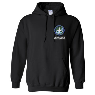 Philly FO "Circle" Hoodie BLACK - Heavy Blend™ Hooded Sweatshirt Thumbnail