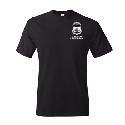 Chicago "Badge" Tee BLACK - Authentic T-Shirt Thumbnail