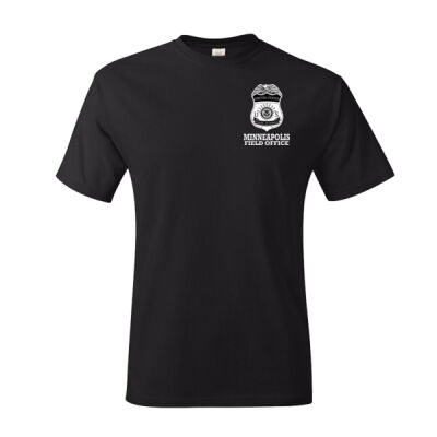 Minneapolis "Badge" Tee BLACK - Authentic T-Shirt Thumbnail