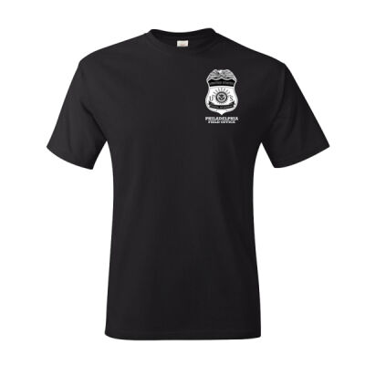 Philly "Badge" Tee BLACK - Authentic T-Shirt Thumbnail