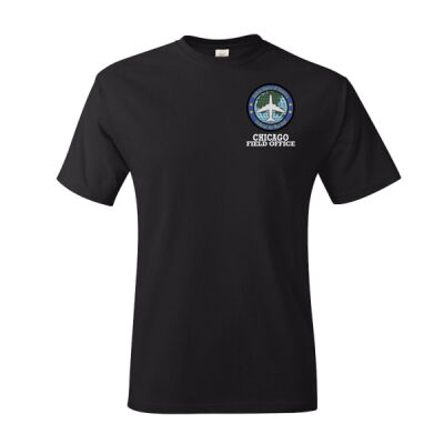Chicago "Circle" Tee BLACK - Authentic T-Shirt Thumbnail