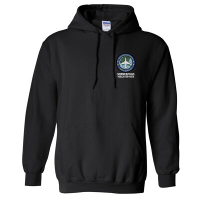 Minneapolis FO "Circle" Hoodie BLACK - Heavy Blend™ Hooded Sweatshirt Thumbnail