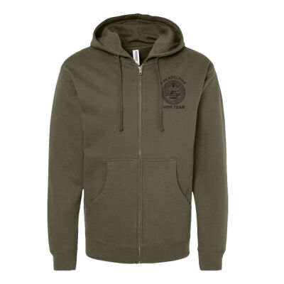 VIPR Full-Zip Hooded Sweatshirt BLACK IMPRINT - Midweight Full-Zip Hooded Sweatshirt - SS4500Z Thumbnail